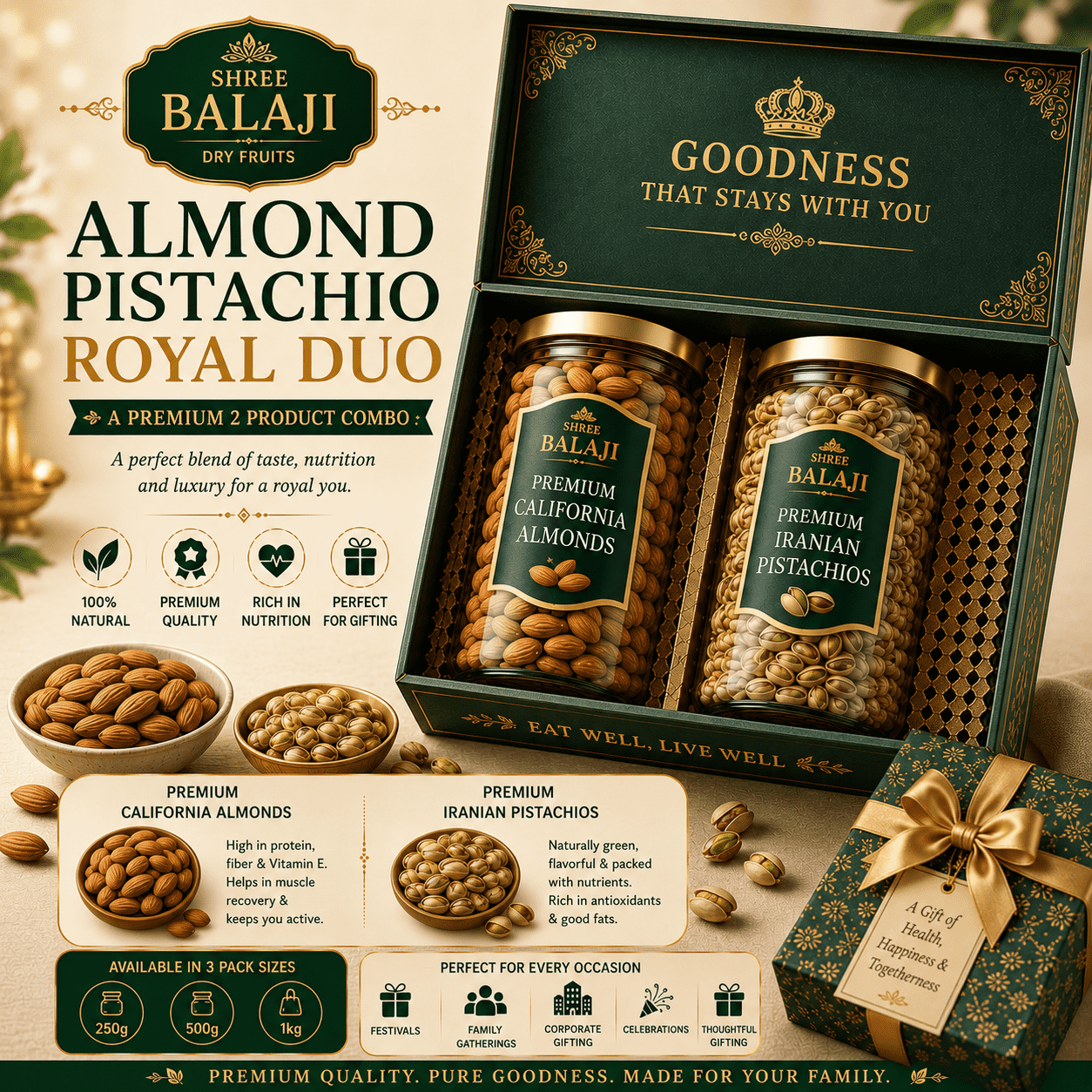 Almond Pistachio Royal Duo