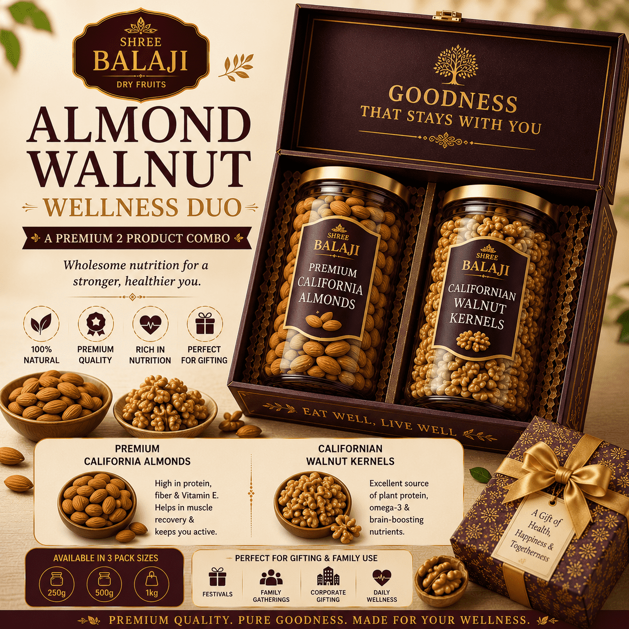 Almond Walnut Wellness Duo