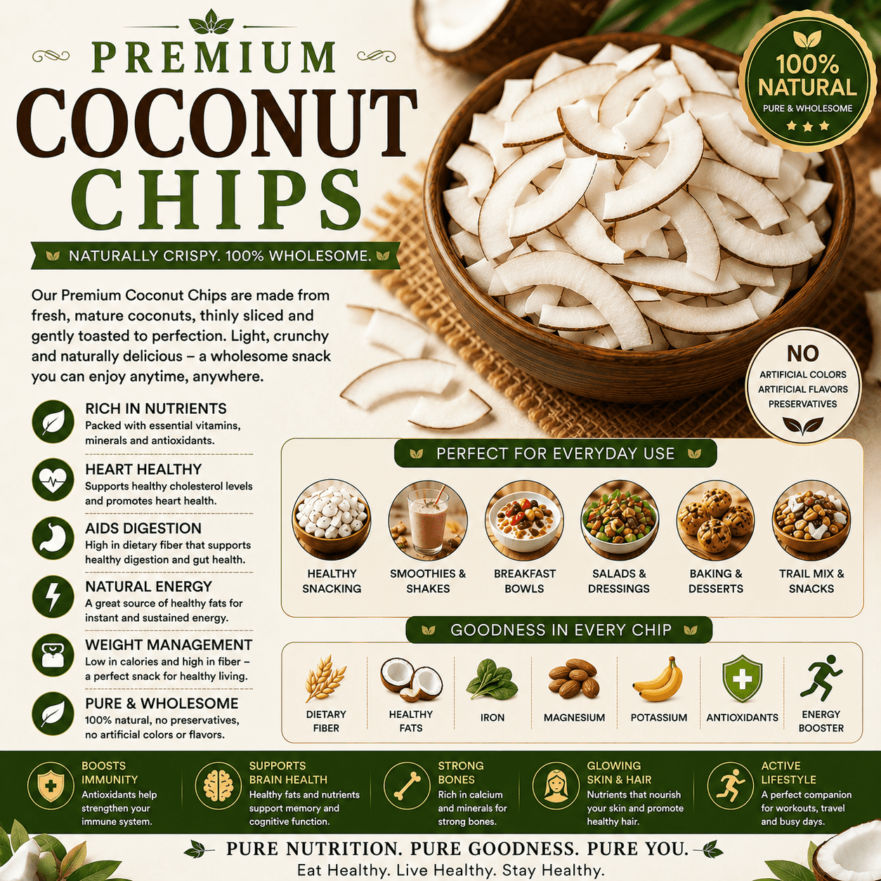 Premium Coconut Chips