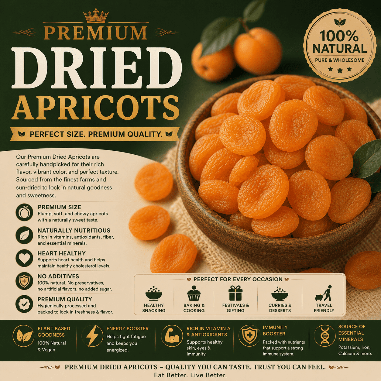 Premium Dried Apricots