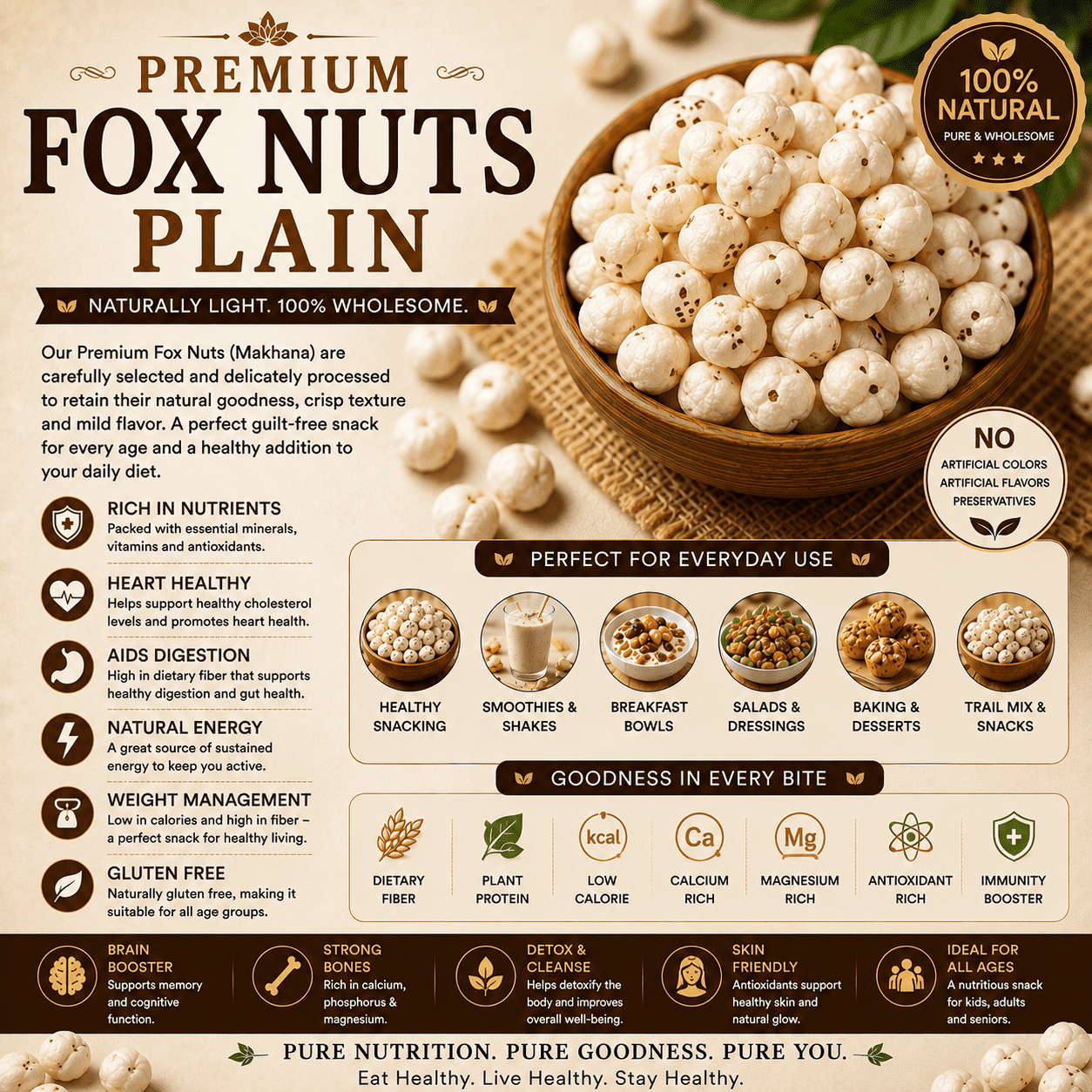 Premium Fox Nuts Plain