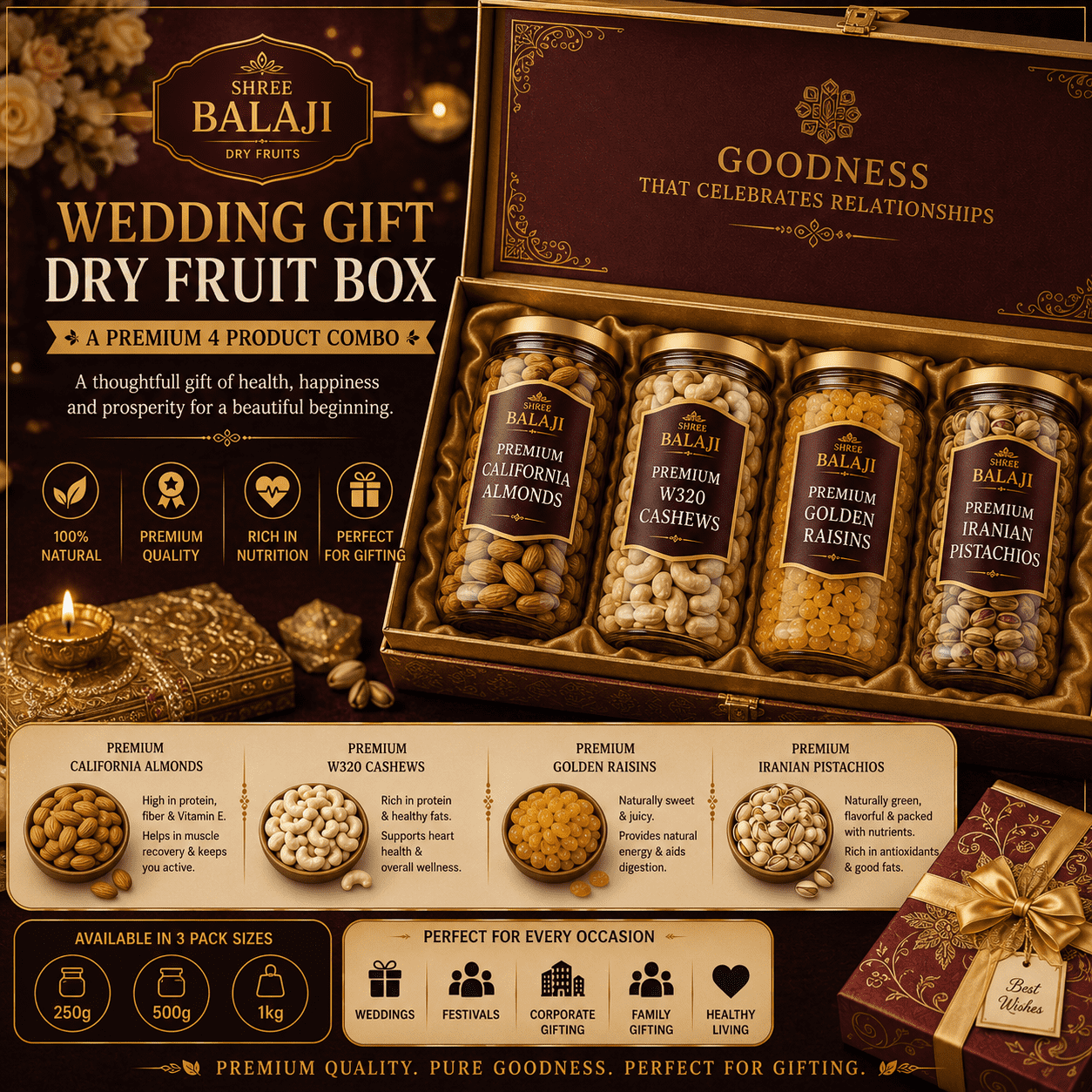 Wedding Gift Dry Fruit Box